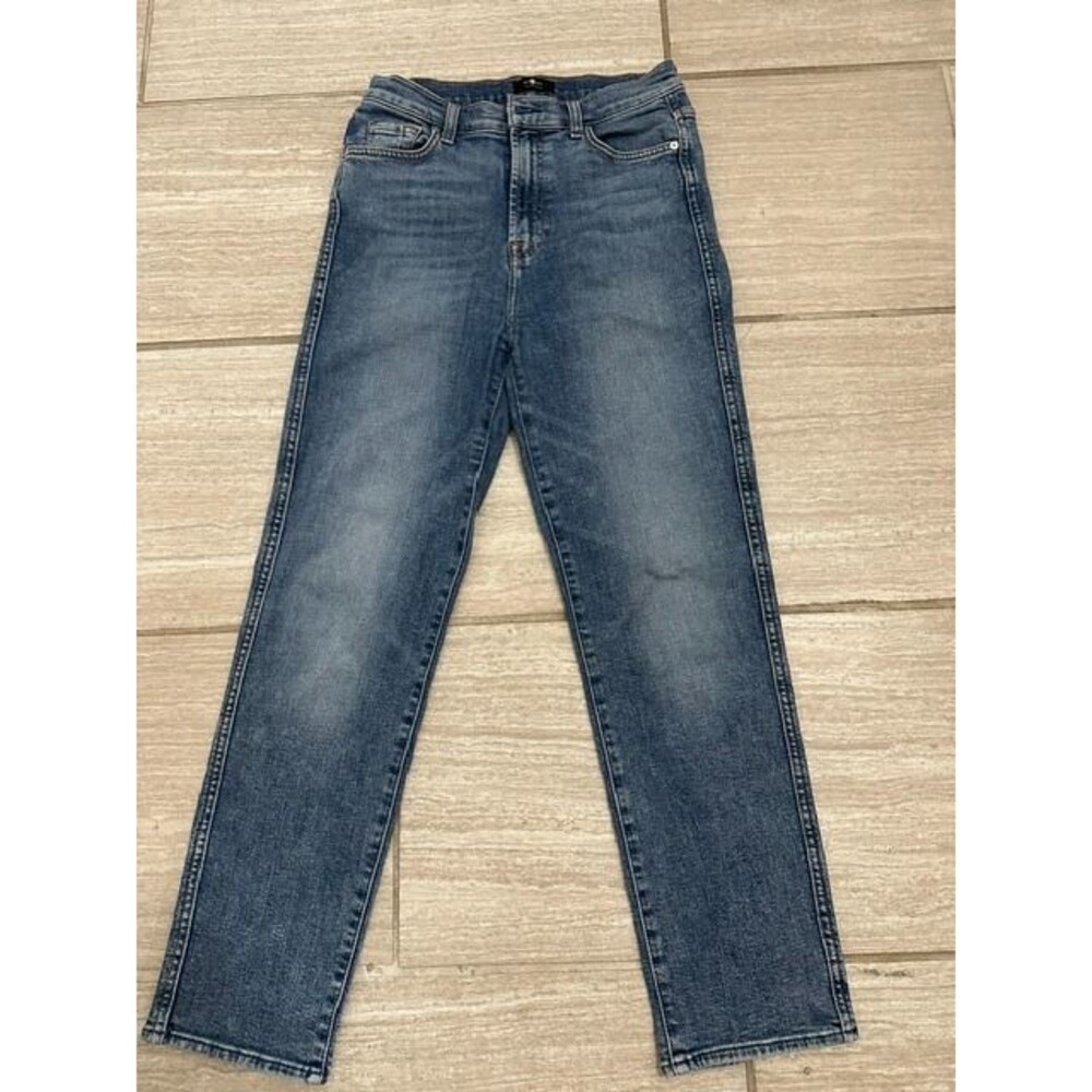 7 for all man kind jeans high-waisted cropped